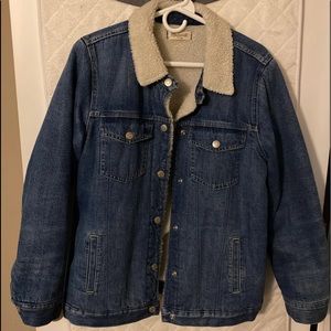 Madewell Sherpa Lined Denim Jacket
